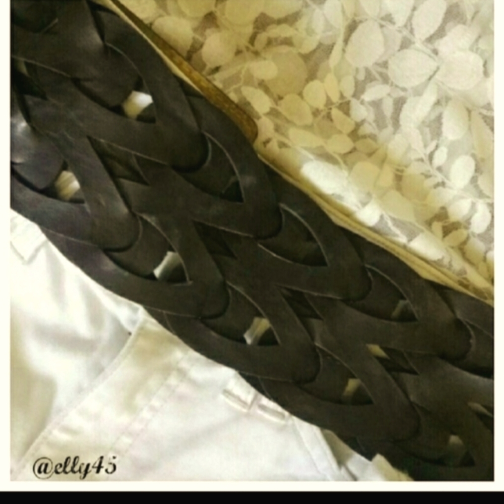 🌼STEVE MADDEN Wide Braided Leather Belt🌼